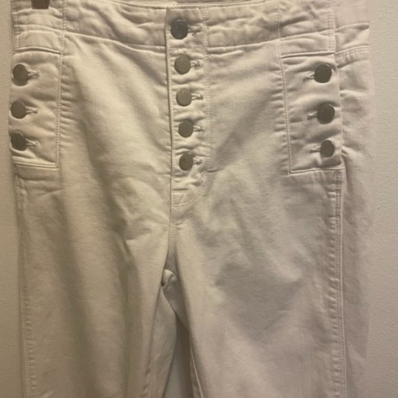 J Brand Natasha Sky High skinny jeans in white stretch denim - Picture 7 of 14